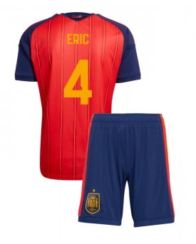 Billige Fotballdrakt Spania Eric Garcia #4 Replika Hjemmedraktsett Barn VM 2026 Kortermet (med bukser)